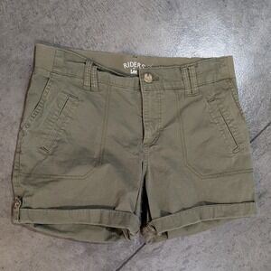 Riders by Lee Olive‎ Cargo Shorts Women's Casual Outdoor Size 8M